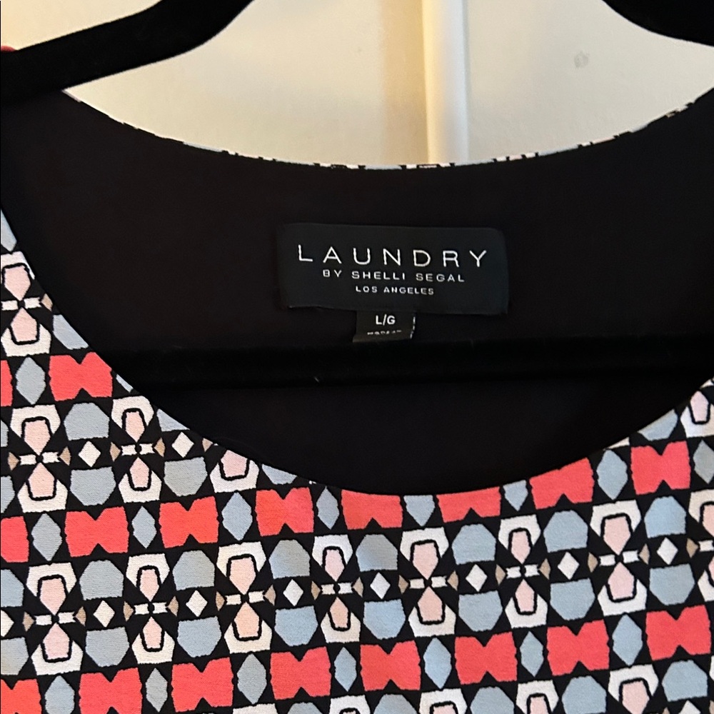 Laundry by Shelli Segal Multicolor Patterned Dress